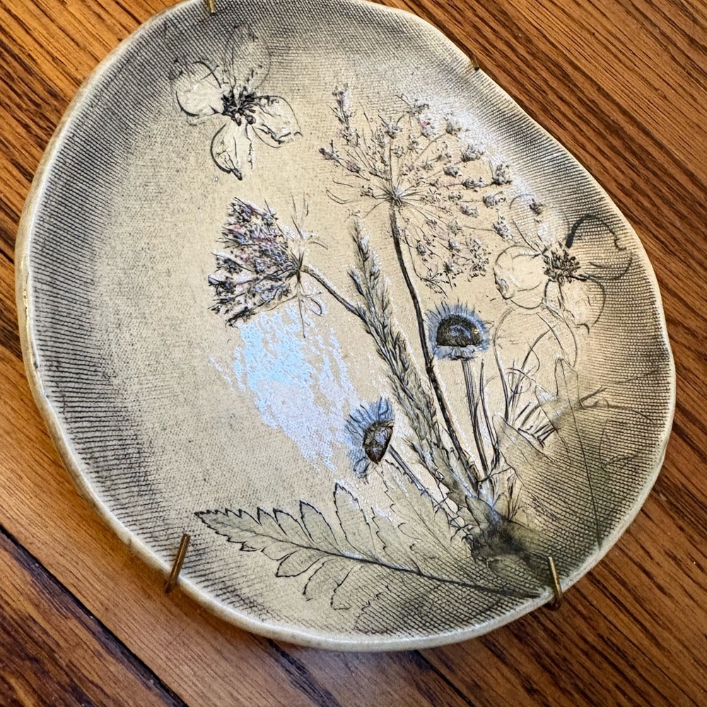Vintage salt marsh pottery plate - Picture 2 of 8